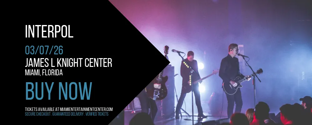 Interpol at James L Knight Center
